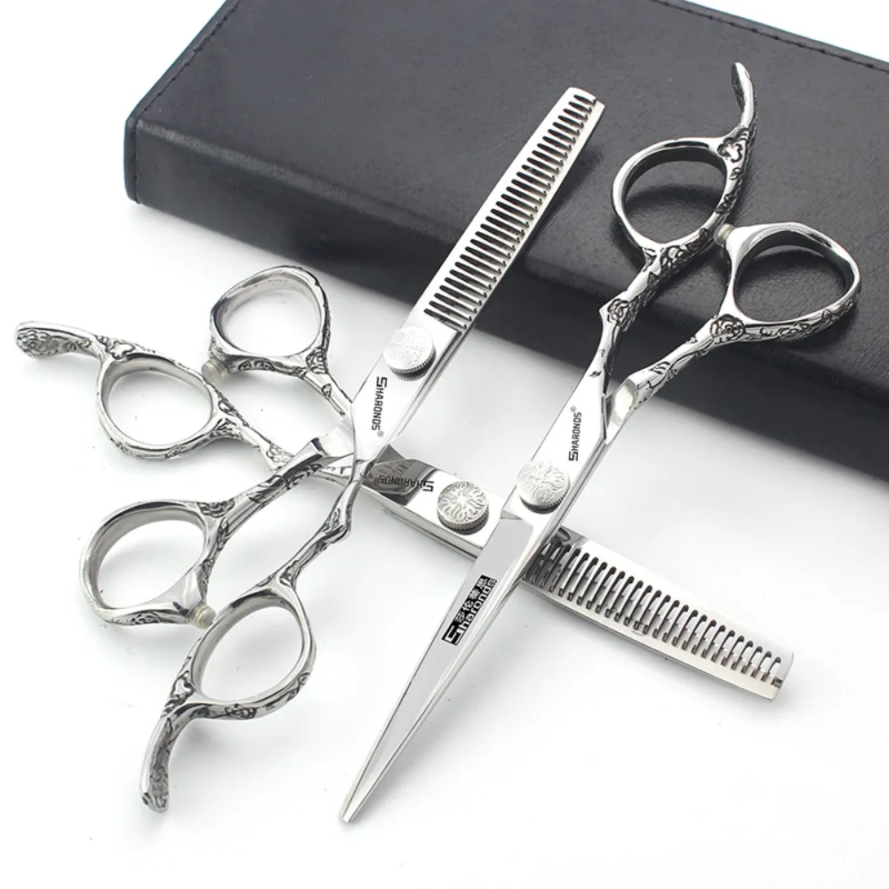 

Professional Hairdressing Scissors Hairstylist Specificlied 6 Inch Barber Dedicated Thinning Shears Hair Salon Cutting Tools