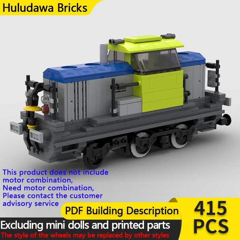 

Модель городской автомобиль MOC, строительные кирпичи G6, дизельный локомотив, двигатель, модульная технология, детские праздничные подарки, сборные игрушки, костюм