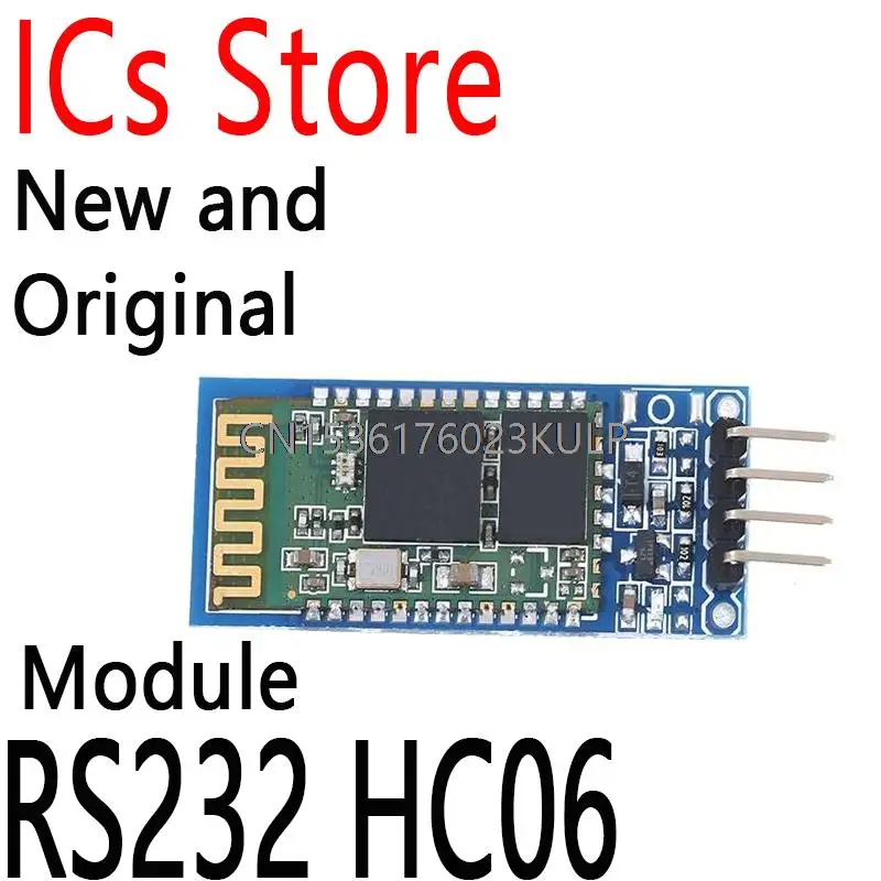 Bluetooth Module HC-06 For Arduino RS232 HC06 Slave Module 4 Pin RF Transceiver Bluetooth Module With Backplane