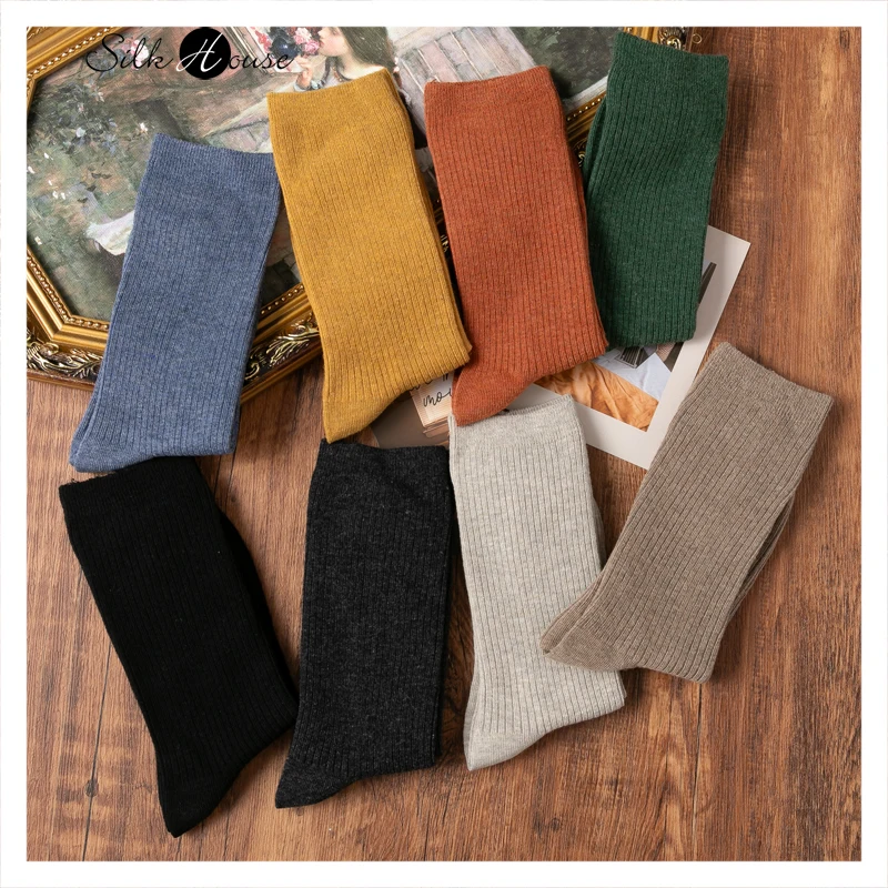 

Merino Wool Boneless Constant Temperature Warm Socks Mid Tube Socks for Women, Versatile and Breathable for Autumn and Winter