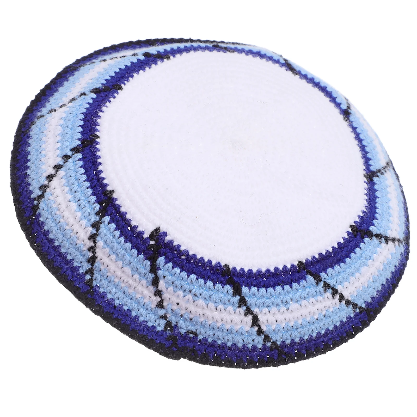 

Hand-Knit Yemenite Kippah Jewish Skullcap Breathable Lightweight Yarmulke Hat Comfortable for Ceremonies Yarmulke for Men