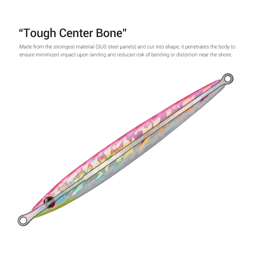 NOEBY Longtom المعادن تهزهز الصيد إغراء 60 جرام الشاطئ القفز بطيئة القفز الطعم الثابت المياه المالحة في الشاطئ البحر القاروص الصيد السحر