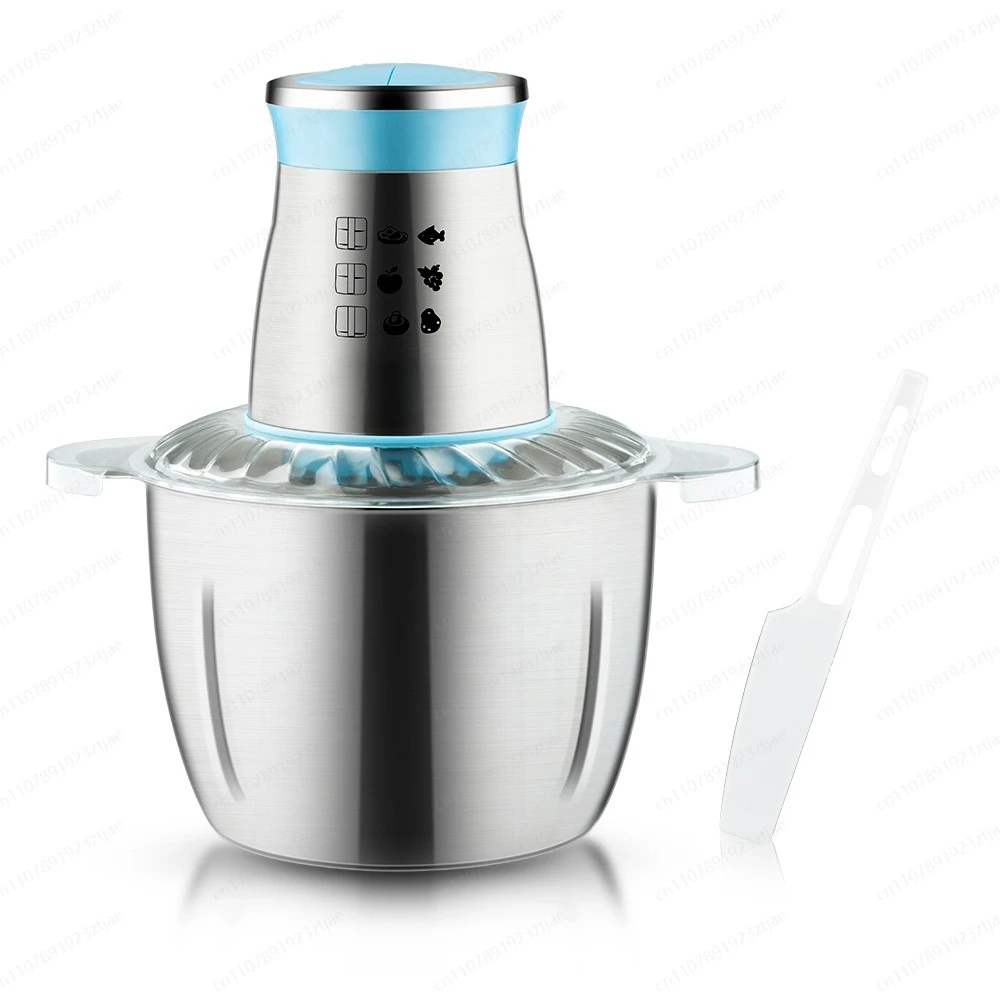 Hachoir à viande électrique en acier inoxydable pour la maison, 3L, norme UE/US, hachoir à viande multifonctionnel, robot culinaire de cuisine