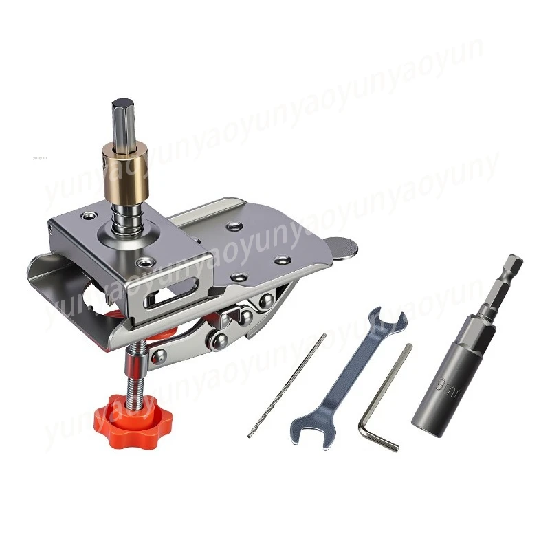 35Mm Hinge Hole Opener, Automatic Rebound Punch Positioner, Adjustable Margin Cabinet Door Panel Hinge Punch Tool