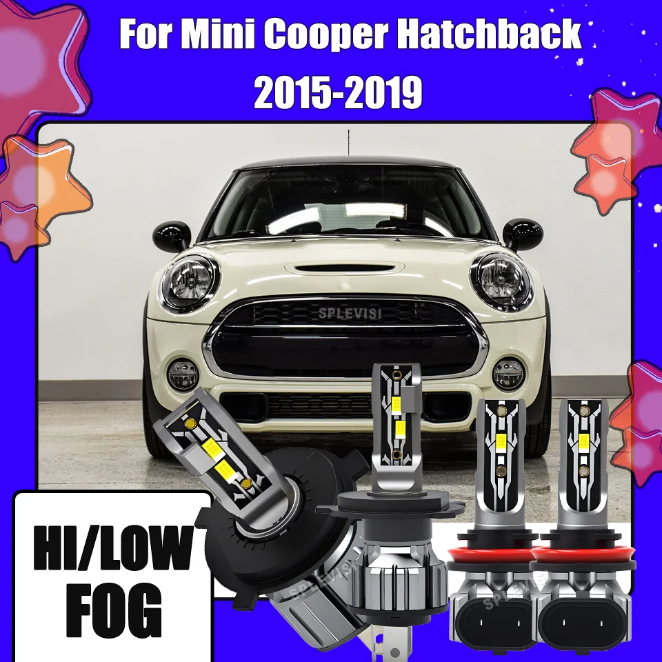 

Aluminum LED Headlight Foglight 12V 9003 H11 Original factory-level matching For Mini Cooper Hatchback 2015 2016 2017 2018 2019