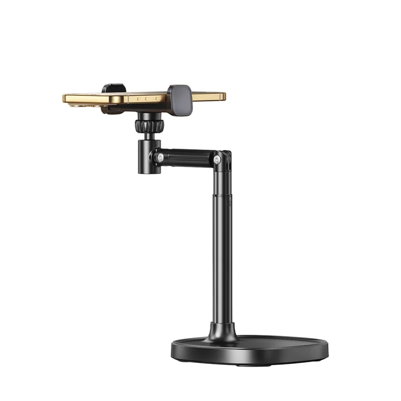 Desktop Live Broadcast Mobile Phone Holder, Video Shooting Bracket, Adjustable Lifting 360-degree Rotating Bracket