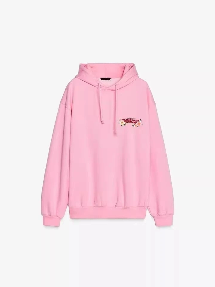 ربيع 2025 المرأة الحلو فضفاضة تناسب هوديي البلوز Jaet Street Sle طويلة Sve القطن طاقم Ne مطبوعة تصميم جديد Arr... #1