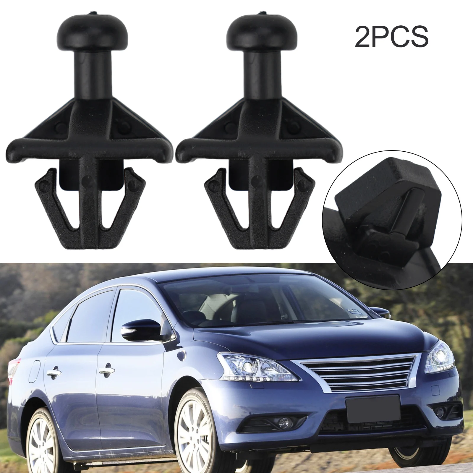 2 PCS Car Shelf Hook Cargo Lid Hook Cargo Cover Hook Fits For Nissan 2010-2019 Automobiles Interior Accessories