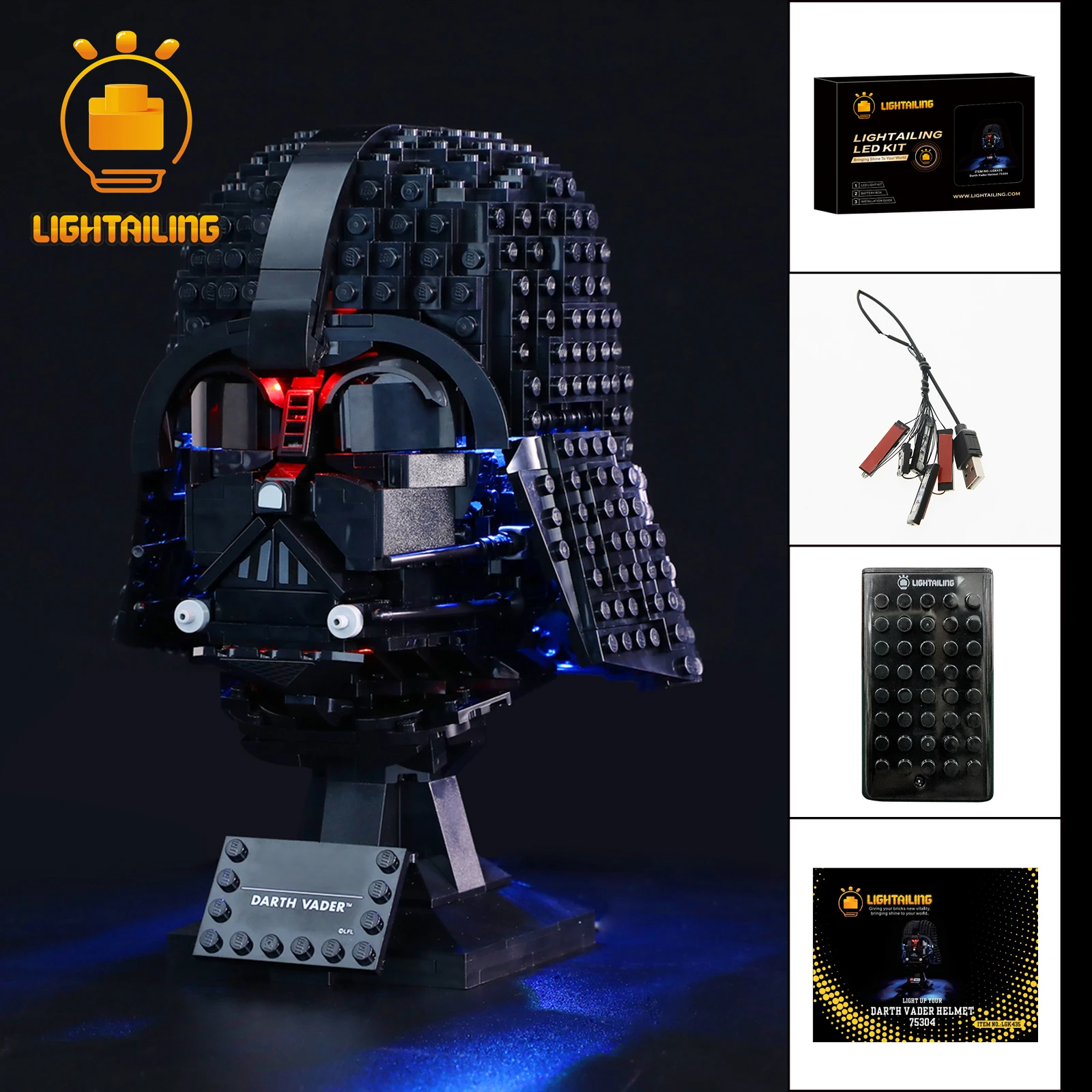 LIGHTAILING LED Light Kit for 75304 Building Blocks Set (NOT Include the Model) Bricks Toys for Children