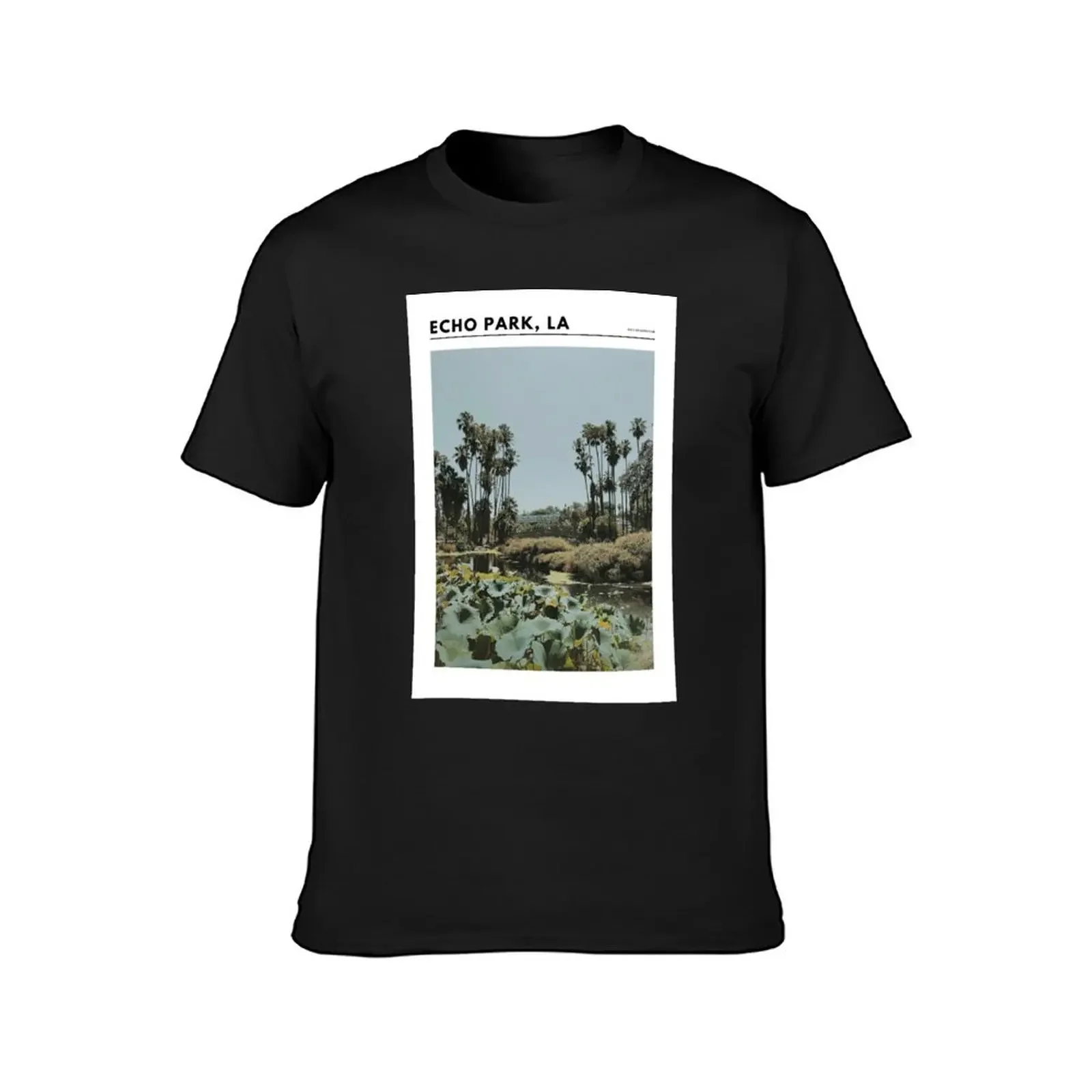 Echo park Lake T-Shirt cute tops Short sleeve tee tees plus size men clothing