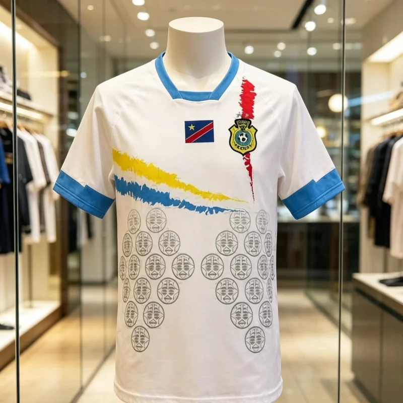 27-Congo Style Team Jersey Breathable Quick Drying Thai Version Sports Football Jersey on Field Training Family Matching Outfits