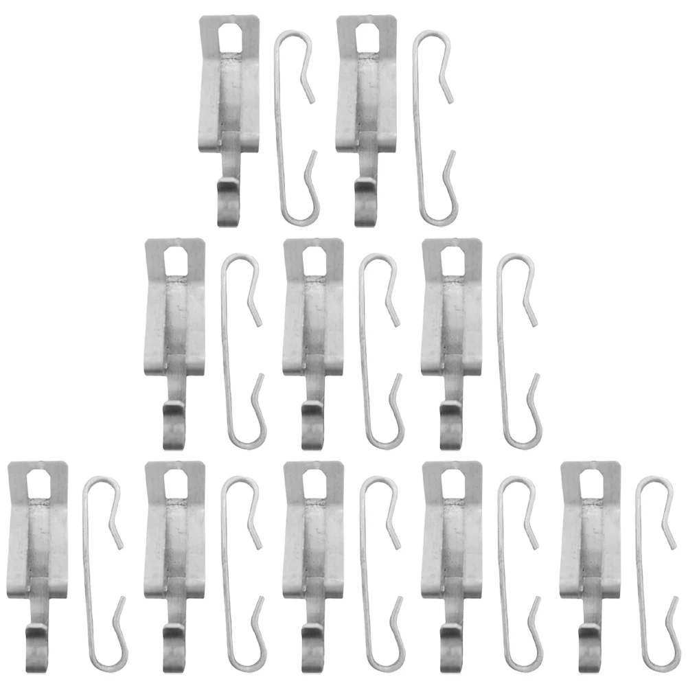 

20pcs Aluminum Hooks Clips Gutter Cable Heater Durable Lightweight Gutters Pipes Installation Kit Hardware