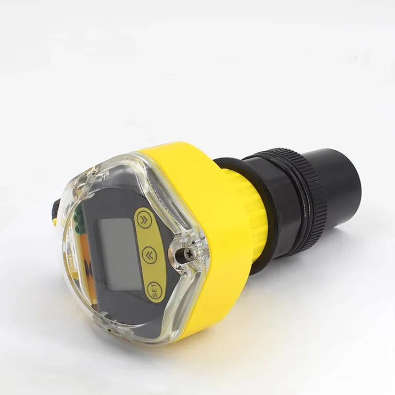 Medidor de nivel ultrasónico de 4-20 mA, transmisor de nivel de tanque de aceite de oliva sanitario sin contacto