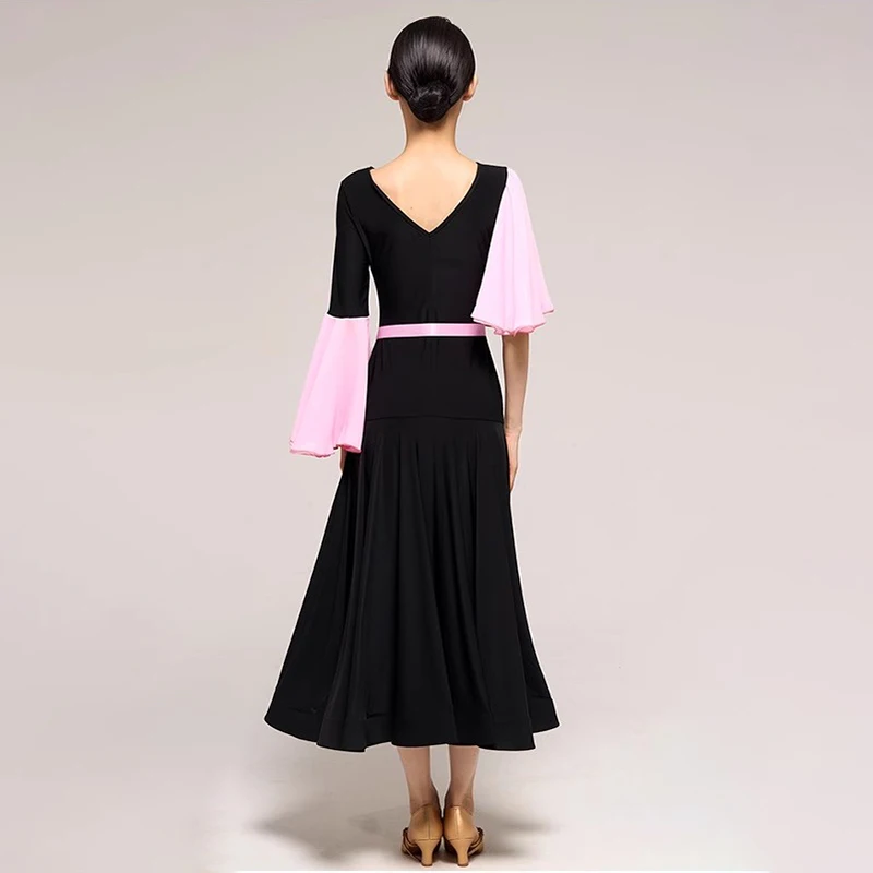 Elegant Ballroom Dance Dress 2024 New Women Modern Dance Costumes Big Swing Party Tango Waltz Practice Clothes