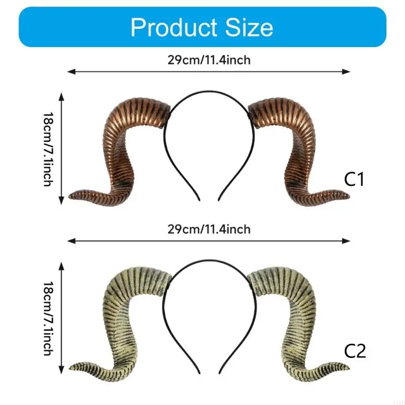 Coiffe chèvre chèvre réaliste pour l'événement punk Larp rôle jeu rôle accessoire