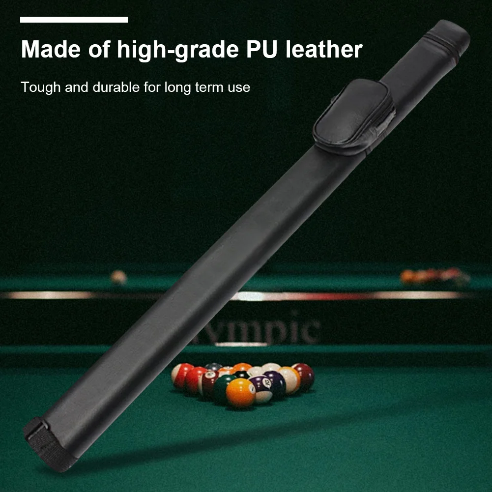 

Cue Case Carry Bag Leather Portable Baseball Bat Bag Stick Cover Pool Cue Stick Carrying Bag for 1/2 Snooker Billiard
