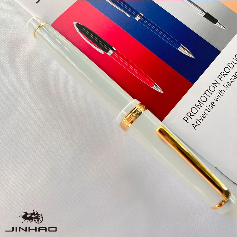 Jinhao 82-Füllfederhalter, goldener Clip, EF/F/M-Feder, Acryl-Tintenstift, luxuriöse Schreibstifte für Schreibwaren, Business, Büro, Schulbedarf – Detail 3