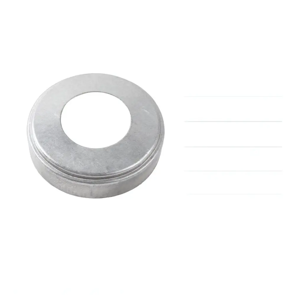 Adjustable Round Post Base Cover Galvanized Steel Fence Pipe Trim Split Flange Protective Shield For Garden Railing