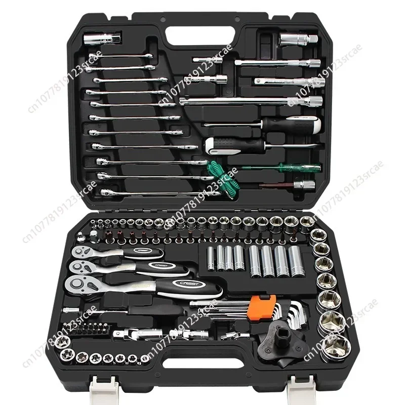 1/4 Inch Drive Impact Socket Set, 46Pcs Socket Wrench Set Metric & SAE from 4-15mm, 5/32-9/16