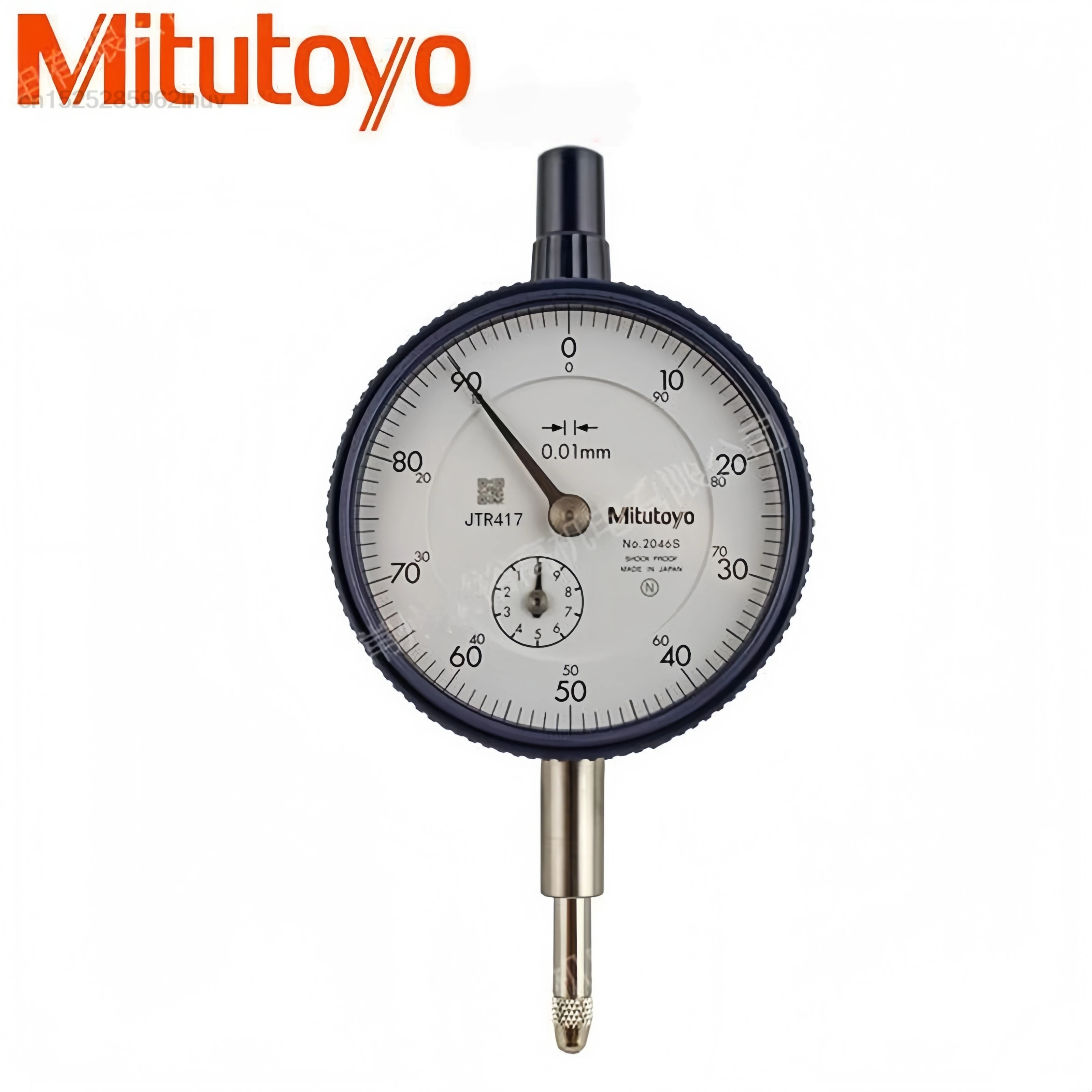 طاولة رافعة Mitutoyo CNC من أفضل العلامات التجارية 2046S، مؤشر الاتصال 0.01 مم × 10 مم، 0-100، الجزء الخلفي من السلسلة 2، جذع 8 مم