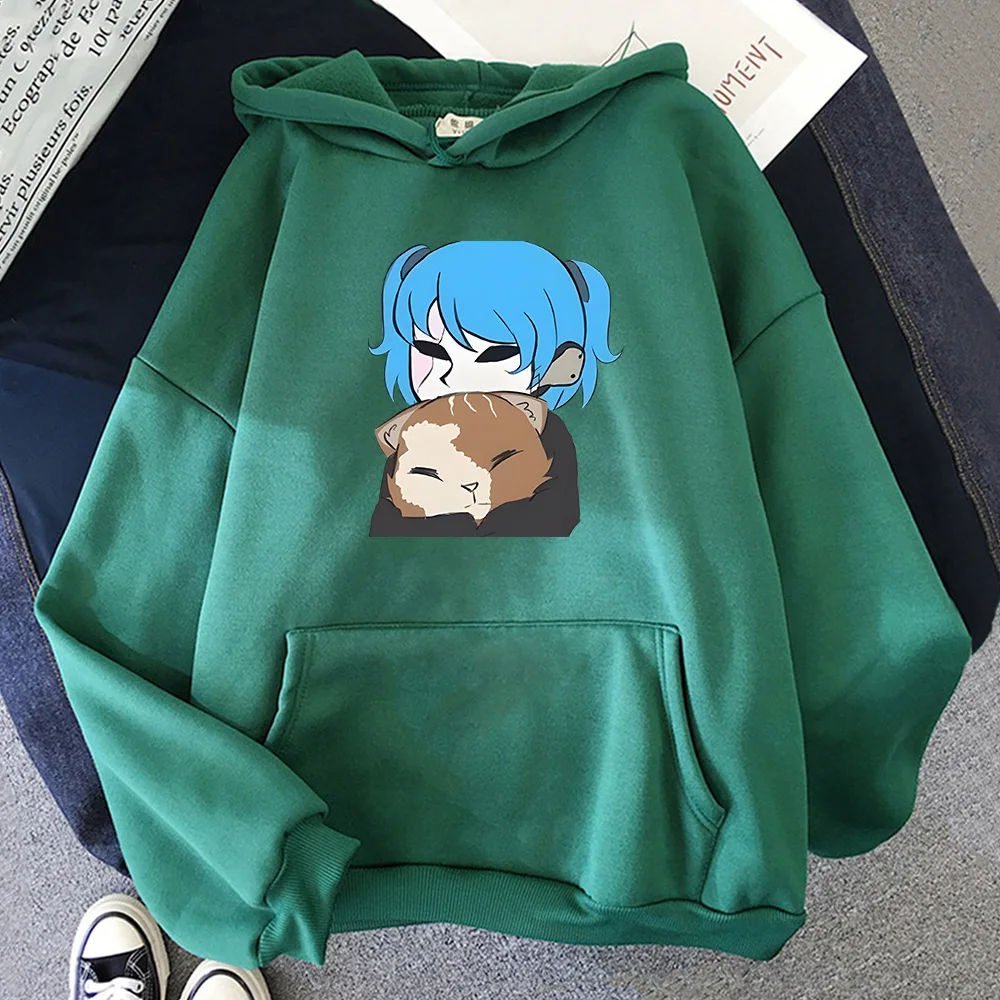 Sally Face Cartoon Graphic Print Hoodies Cute Anime Clothes Autumn High Quality Fleece Sweatshirts Men/women Casual Pullovers