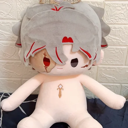 40cm Anime Game Wuthering Waves Scar Kawaii Cosplay Sitting Posture Cotton Doll Body Cartoon Plushies Idol Toy Figures Fans Gift