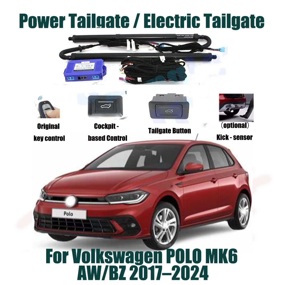 For Volkswagen POLO MK6 AW/BZ 2017–2024 Car Automatic Lifting kit Opening Trunk Intelligent Electric Lift Tailgate