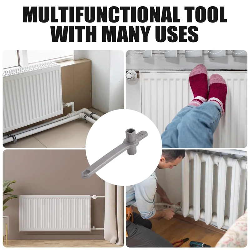 AA86 The Ultimate Radiator Key - Dual-Sized Imperial & Metric - Premium Stainless Steel Rad Key For Efficient Heating