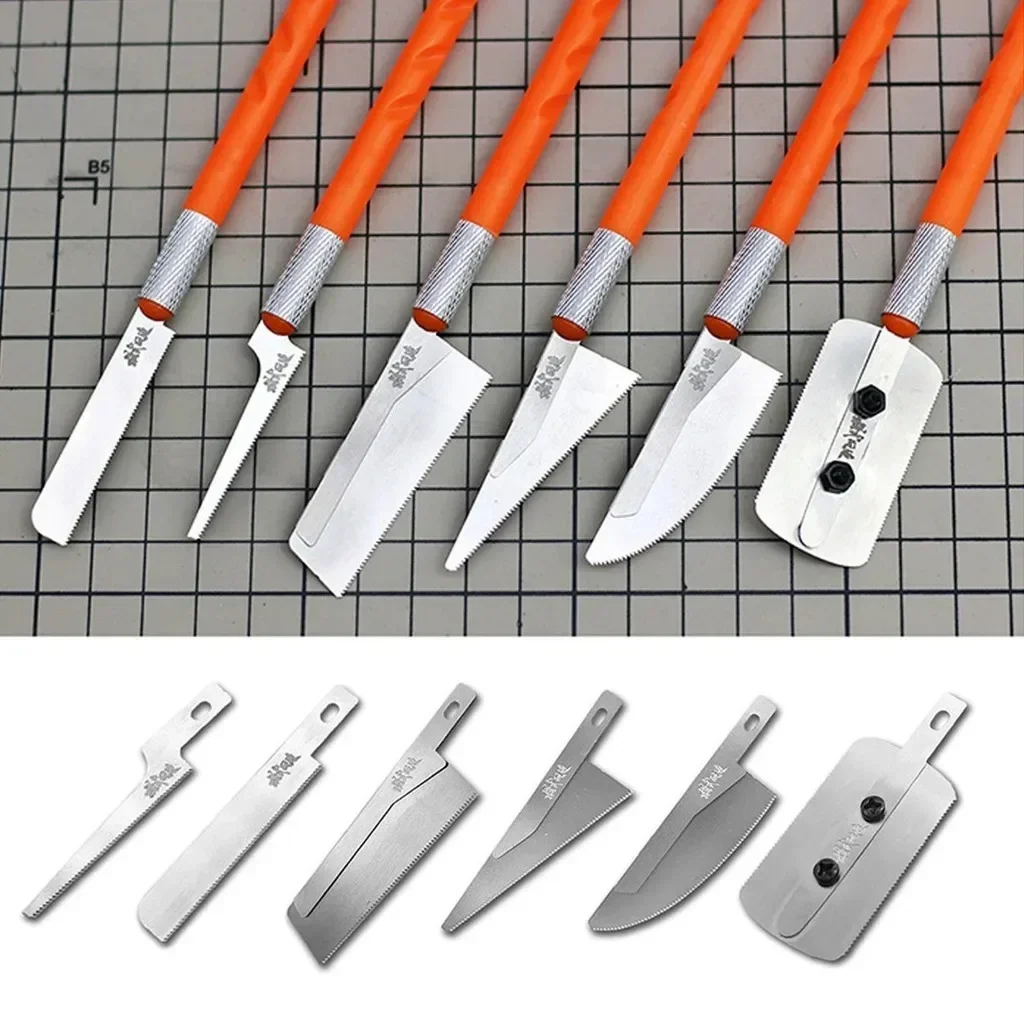 MS101 Tools Model Precision Cutting Knife Tools 3 Styles Blades for Model Gundam Tool Mini Hand Saw Military Model Hobby DIY