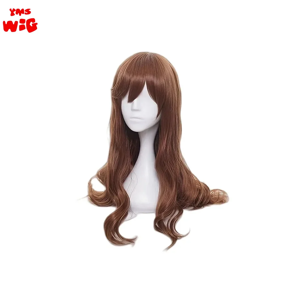 Anime Hori Kyouko Perucas Cosplay, Cabelo ondulado longo castanho, Resistente ao calor, Cabelo sintético, Trama de Papéis, Festa, Adereços Festival