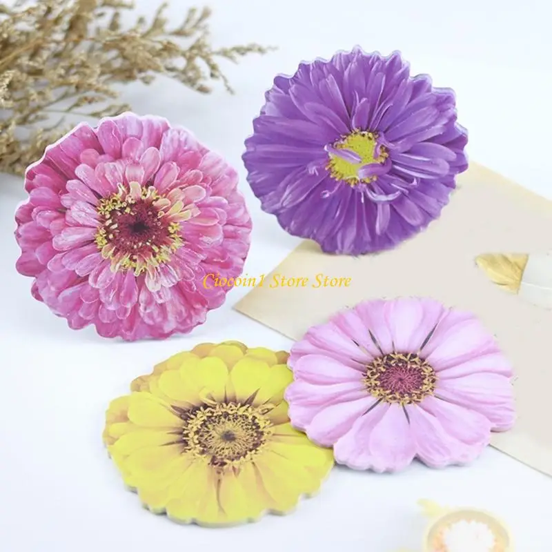 Bloc notas con forma flores, adhesivo autoadhesivo, A3PC