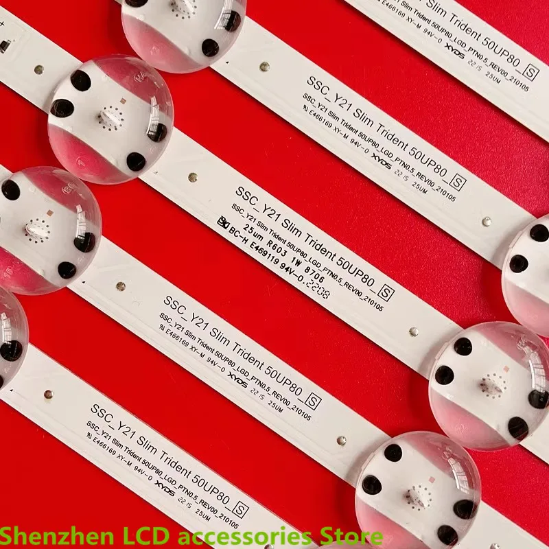 FOR 50UP8000 SSC_Y21 Slim Trident 50UP80_S EAV65019801  54.3CM 6LED 100%NEW LED Backlight strip