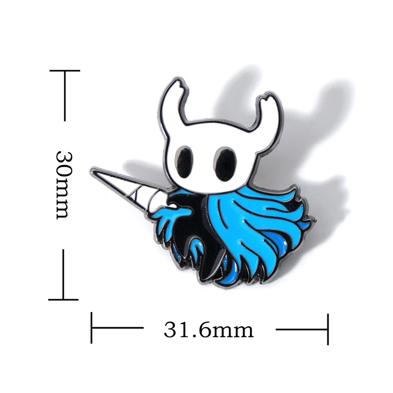 Classic Game Hollow Knight Enamel Lapel Pin Cartoon Metal Brooch Jewelry for Women Men Hat Backpack Bags Badge Pins Kids Gifts