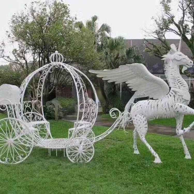 Wedding Favor Wire Centerpiece For Cinderella Pumpkin Horse Carriage for Sale