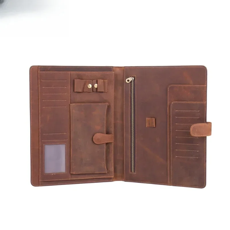 First layer cowhide work folder