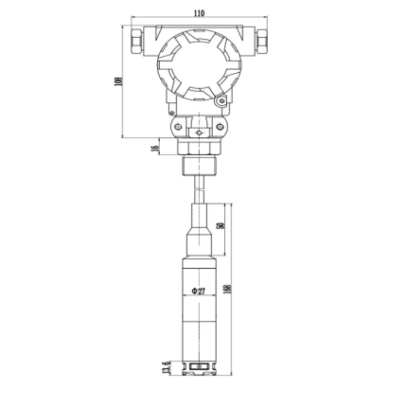 

Hot Sale Veinasa-MYW02 4-20mA RS485 Output Level Transmitter Liquid Capacitive Liquid Level Sensor