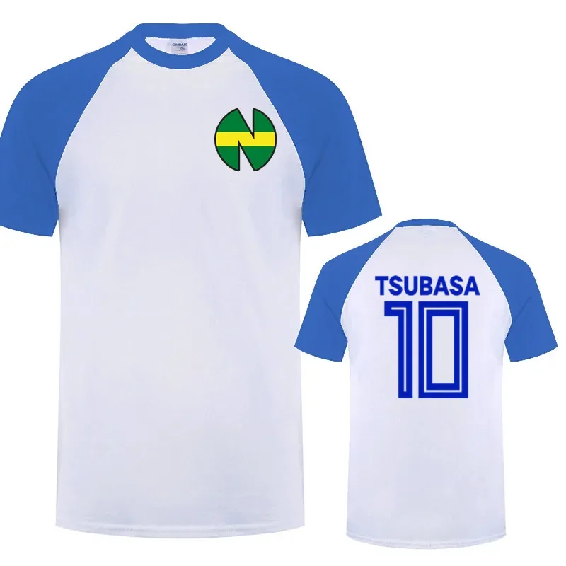 

Captain Tsubasa T shirt anime cotton short sleeve Tsubasa Ozora Nankatsu cosplay tops tshirt gift tee LSD-001