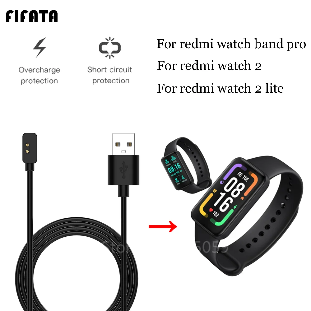 1 متر USB كابل شحن ل Xiaomi Redmi watch2 لايت ساعة 2 شاحن مغناطيسي ل Redmi الذكية الفرقة برو كابل شحن سريع حوض