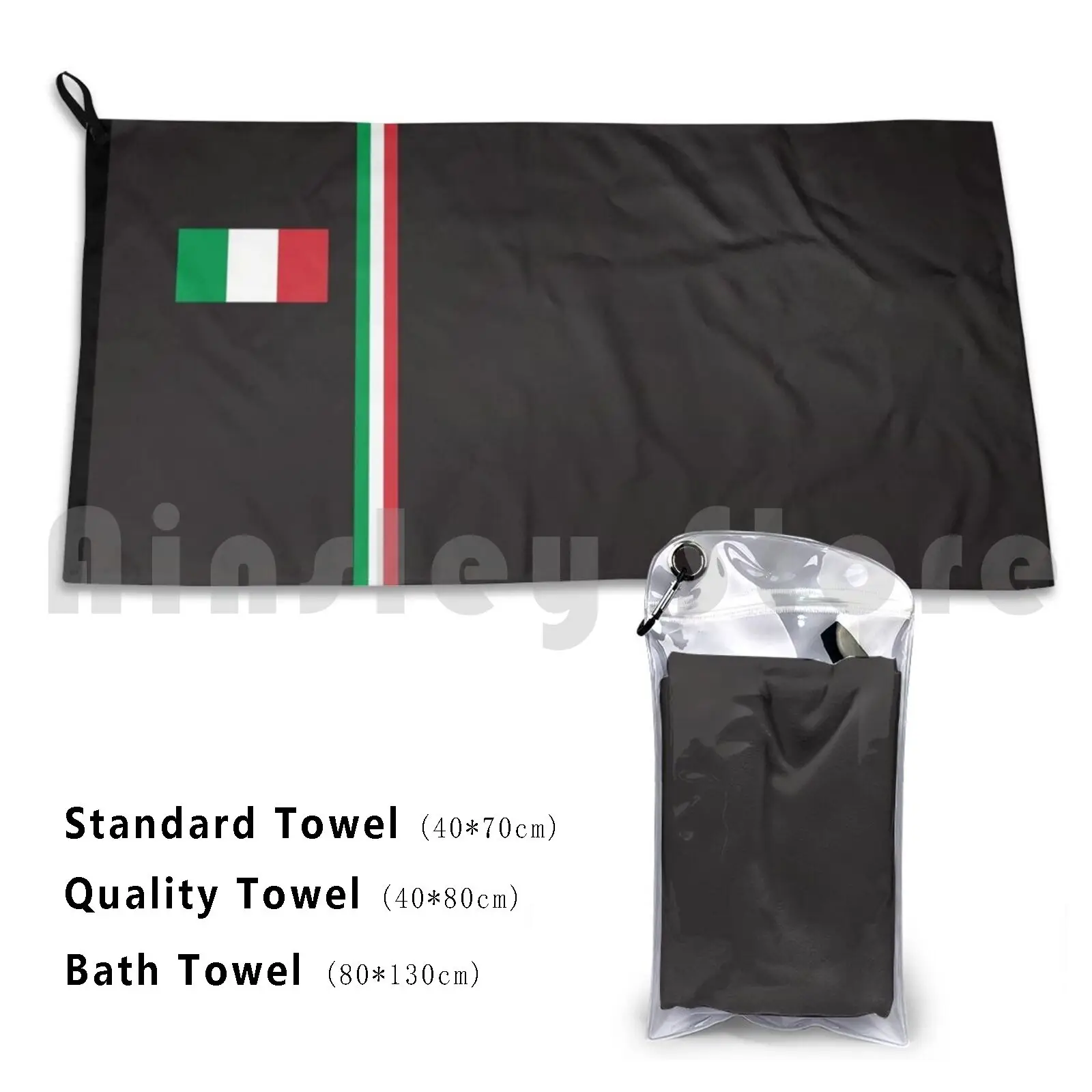 With Italy Flag Mouthguard Bath Towel Beach Cushion Italia Mouthguard With Motif Compulsory Mouth And Nose
