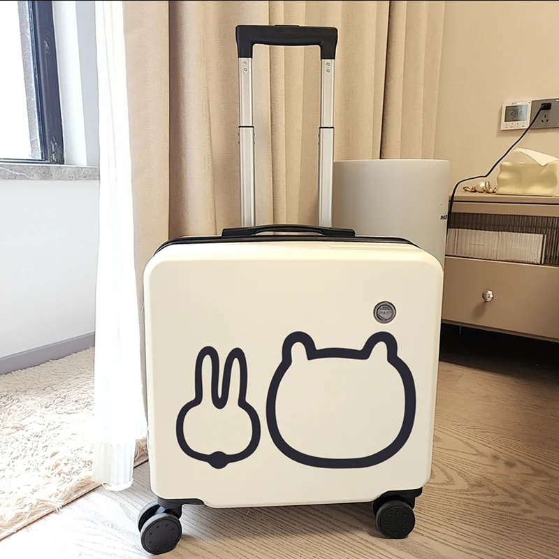 Cartoon Panda children\'s suitcase Boy Universal Wheel luggage Cartoon elementary school trolley box Boarding box Girl