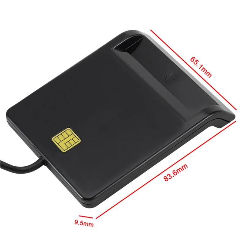 5X Universal เครื่องอ่านสมาร์ทการ์ดแบบพกพาสําหรับ Bank Card ID CAC DNIE ATM IC SIM Card Reader สําหรับโทรศัพท์ Android แท็บเล็ต