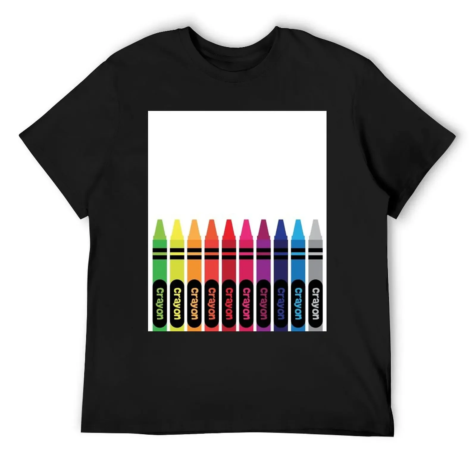 Wax Crayons T-Shirt blanks oversized baggy shirts mens workout shirts