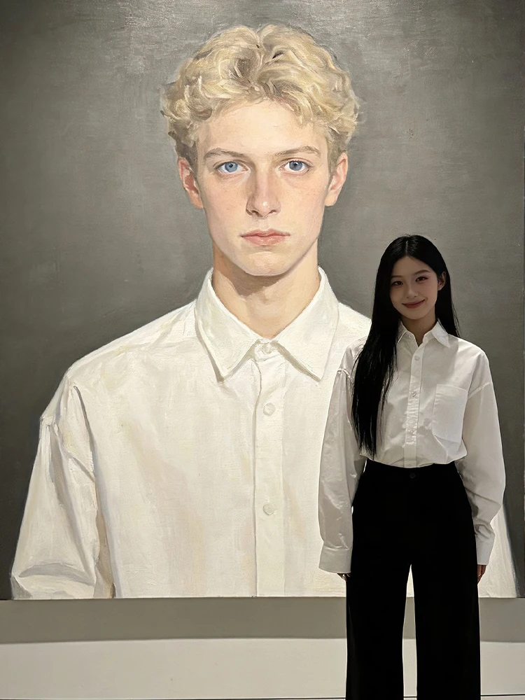 

Белая мужская рубашка Cleanfit из чистого хлопка с длинным рукавом, весенняя, в американском стиле, для многослойного ношения, с эффектом охлаждения, рабочая куртка-рубашка