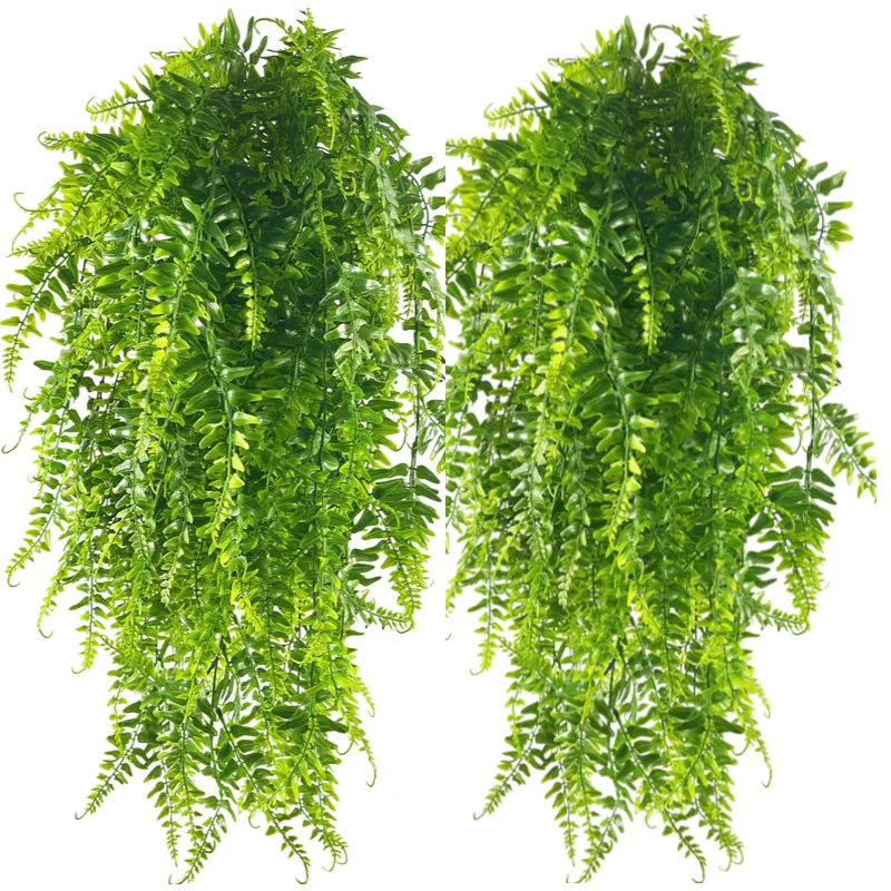 

80cm Persian Fern Leaves Home Garden Room Decor Hanging Artificial Plant Plastic Vine Grass Wedding Party Wall Home Decoration