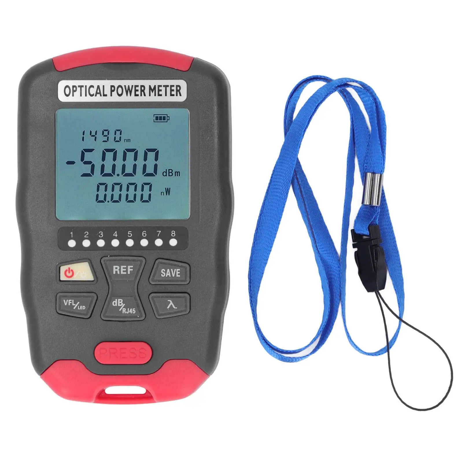 Red Light VFL  Optic Cable Tester 850-1650nm - Low Battery Consumption, 30KM Range, Durable ABS for Repairs