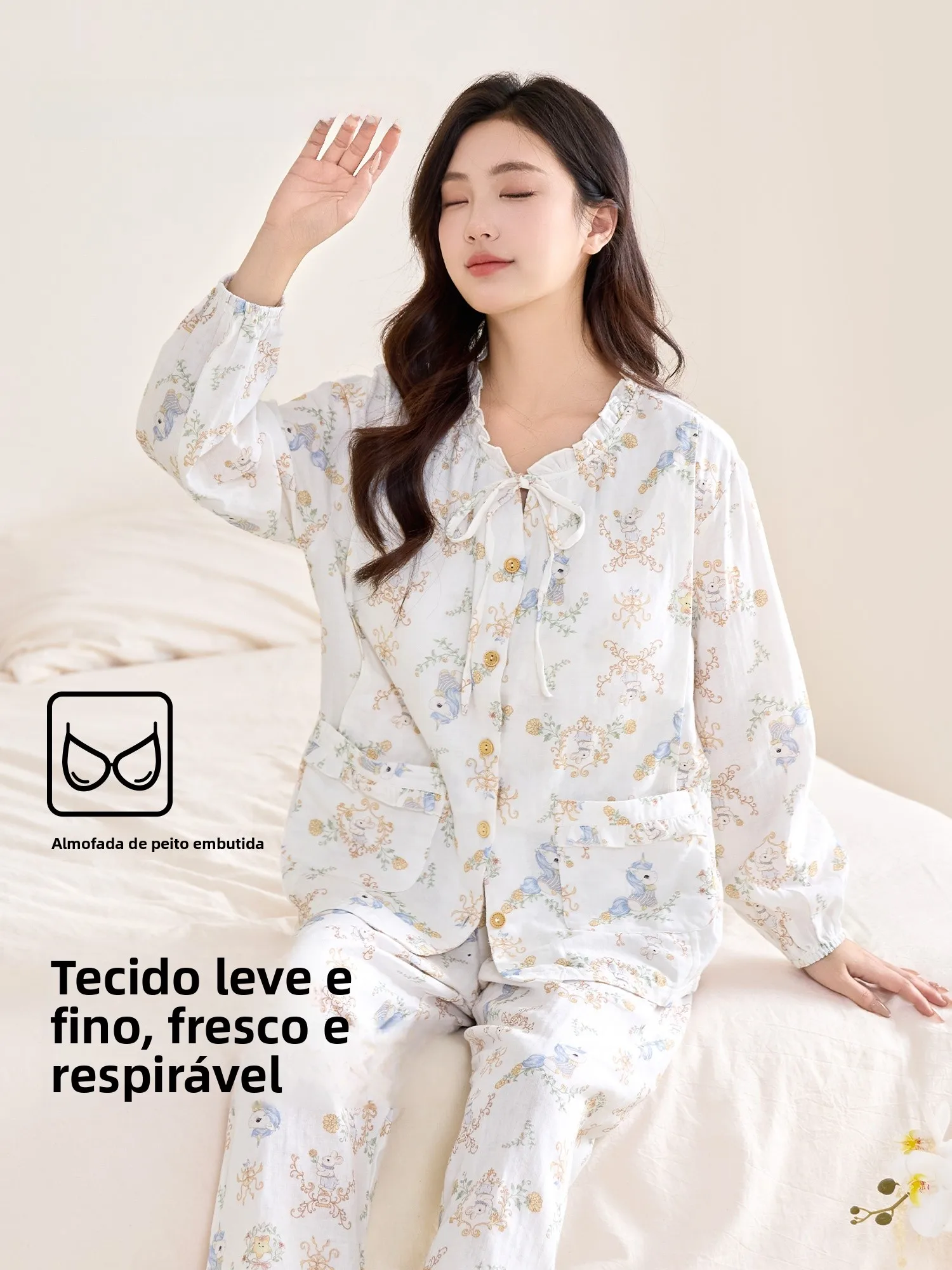set-pigiama-in-puro-cotone-con-imbottitura-sul-petto-sottile-per-maternita-e-post-parto-uso-speciale-set-estivo-per-casa-per-mamme