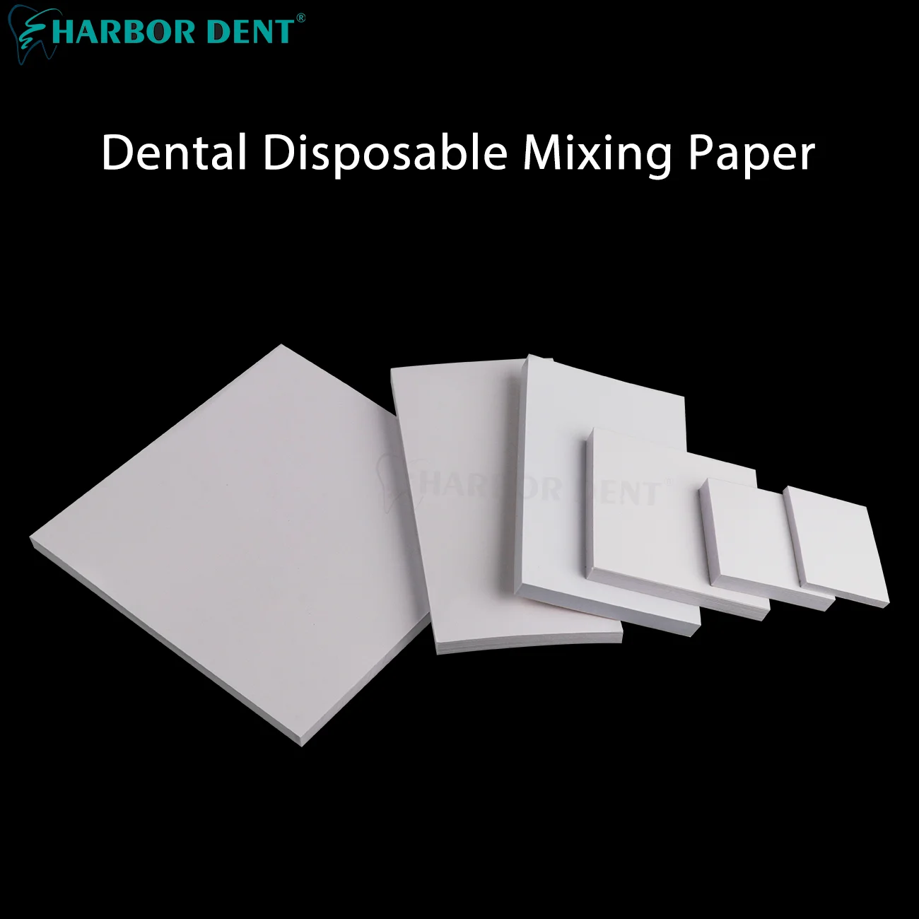 50 Sheets Dental Mixing Paper Disposable Cement Powder Pad Paper 6Sizes Dentistry Denture Lab Tool Material