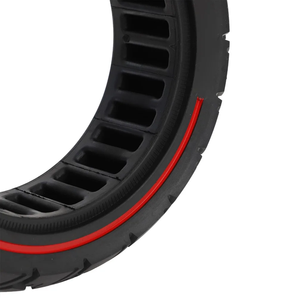 

80/65‑6.5 Scooter Solid Tire 10in Solid Electric Scooter Replacement Wheel Red Line for KUGOO Electric Scooter