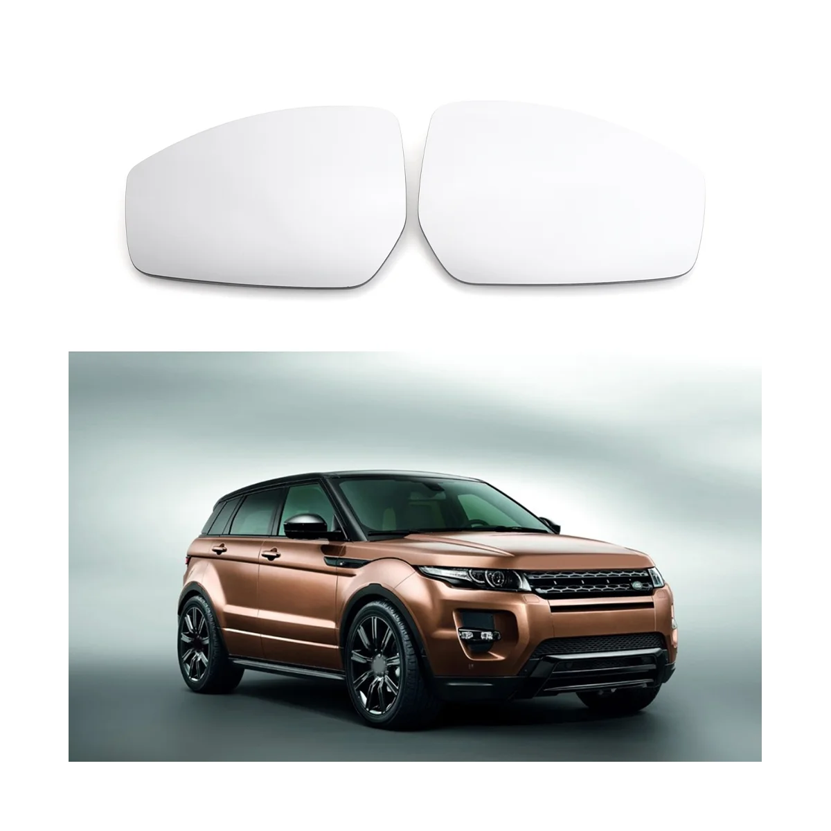 Door Mirror Gl  Heated LR048360 LR048359 Fit for Land Rover Range Rover Evoque 2014-2019