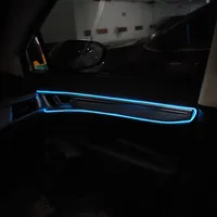 1M/3M/5M Car Interior Led Decorative Lamp EL Wiring Neon Strip For Auto DIY Flexible Ambient Light USB Party Atmosphere Diode 2